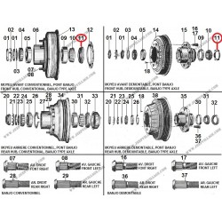 SEAL SPI FRONT HUB BANJO