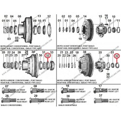 SEAL REAR HUB BANJO