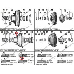 REAR LEFT HUB STUD BANJO