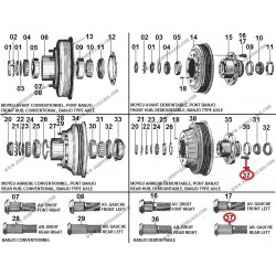 REAR LEFT HUB STUD BANJO