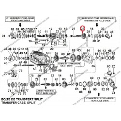 FRONT/REAR OUTPUT SHAFT GEAR BT SPLIT