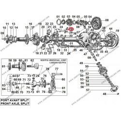 FRONT AXLE SPLIT STEERING ARM BALL JOINT