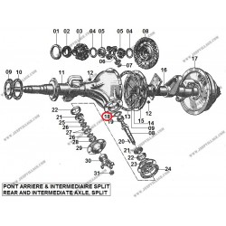 BEARING RETAINER SPLIT ATTACHMENT GEAR