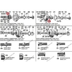 GOUJON ARBRE ROUE AVANT SPLIT