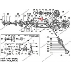 CASTENTED NUT SPLIT STEERING BALL JOINT