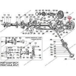 FRONT AXLE SPLIT STEERING CAP