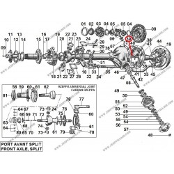 SPLIT FRONT AXLE SHAFT STOP