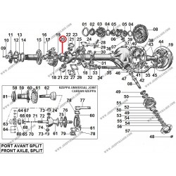 SPLIT LEFT FRONT WHEEL SHAFT