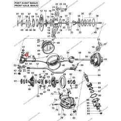 FRONT AXLE BANJO PIVOT BEARING RETAINING CUP