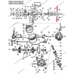 FRONT AXLE BALL JOINT RETAINER BANJO