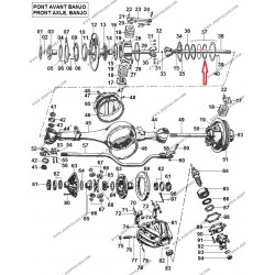 FRONT AXLE GASKET RETAINER BANJO