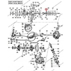 FRONT AXLE GASKET RETAINER BANJO