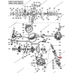 FRONT BRIDGE NOSE FLANGE GASKET BANJO