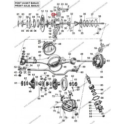 SET OF SHIMS FOR FRONT AXLE BANJO PIVOT ADJUSTMENT