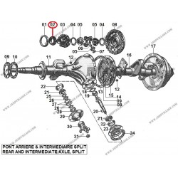 CONE BEARING DIFFERENTIAL SPLIT