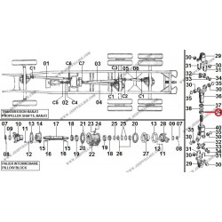 NUT CABLE GLAND TRANSMISSION CLEVIS