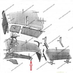 LEFT BRACKET LOWER ENGINE PANEL