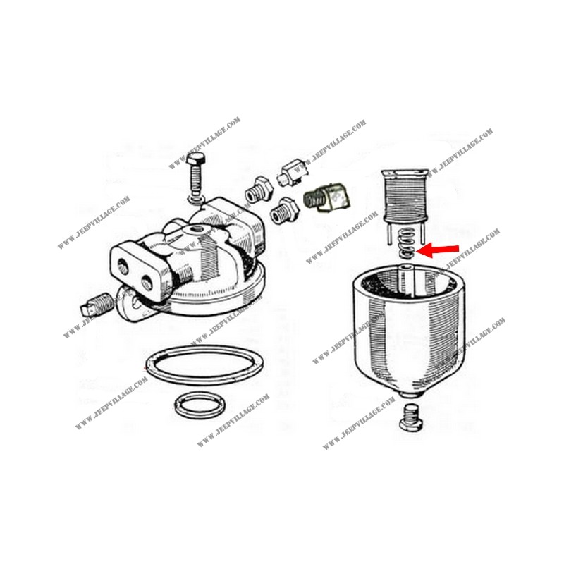 FUEL FILTER SPRING