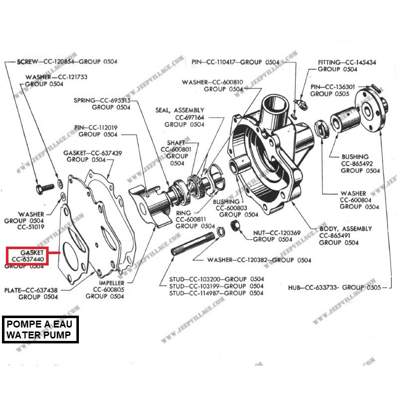 Joint De Pompe à Eau AJUSA 01418000 – Qualité OE, Pour CITROËN Et RENAULT, Fabrication Espagnole