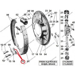 JOINT FEUTRE PIVOT SEGMENT FREIN