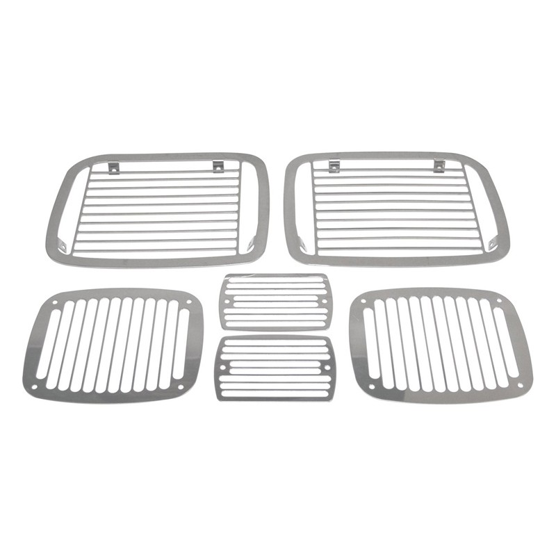 Protection Grid Kit - YJ (87-95) Stainless Steel