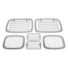 Kit Grilles protection - YJ (87-95) Acier Inox