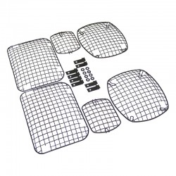 Protective Grilles Kit - YJ (87-95) Black