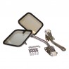 Single arm mirrors (55-95) Stainless steel