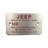 PLAQUE CHASSIS - MB 1944-1945