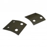 HOOD CATCH REINFORCEMENT PLATE SET FOR FORD GPW & WILLYS MB