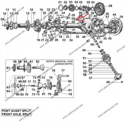 WASHER SATELLITE DIFFERENTIAL SPLIT