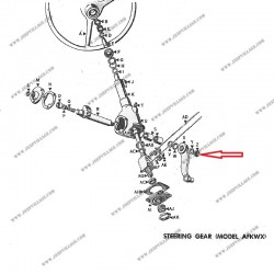 ECROU 3/8 BRAS PITMAN AFKWX