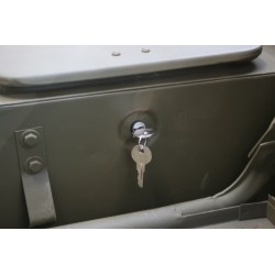 Loquet Couvercle Coffre à outil à clé – Réf. WOA2895C – Jeep Willys / Ford GPW - 4