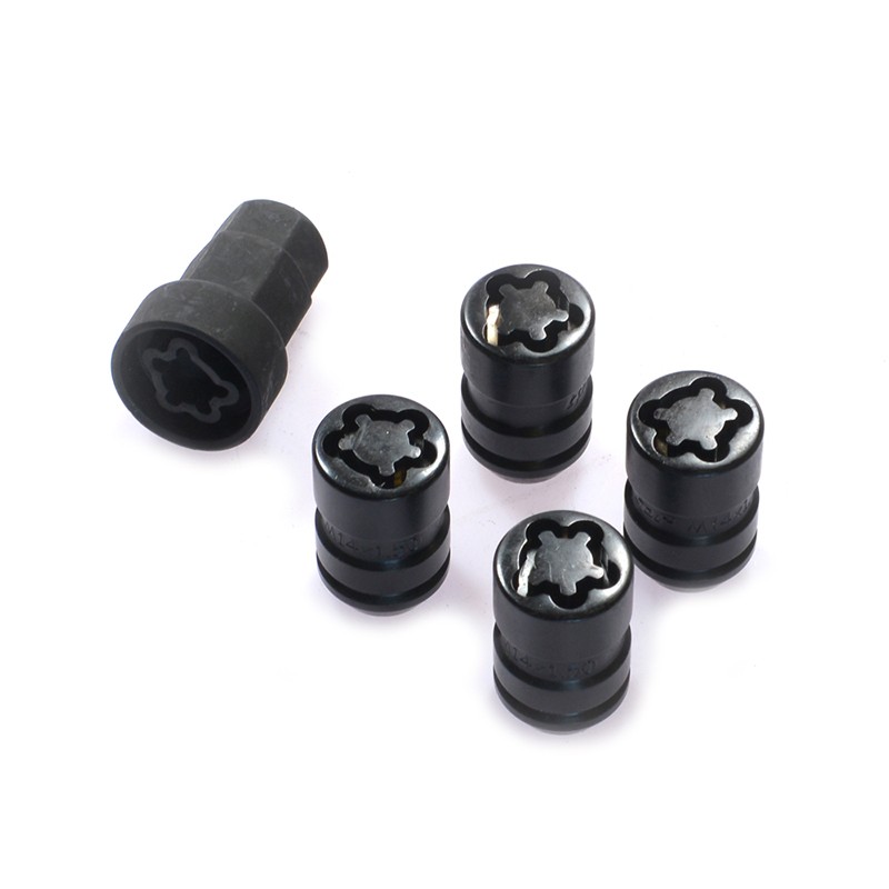 Anti-theft nuts M14x1.5 - Black