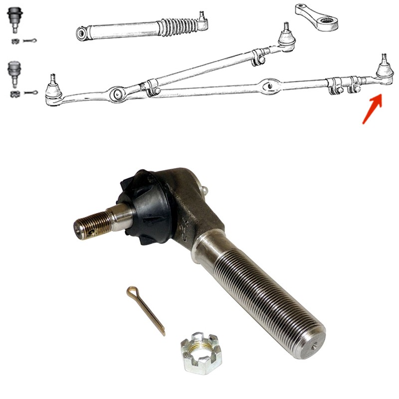 Rotule barre accouplement Gauche - YJ (91-95)