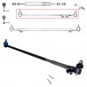 Complete steering bar - CJ7 (76-81)