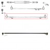 Complete coupling rod - CJ7 (82-86)