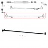 Complete coupling rod - CJ7 (76-81)